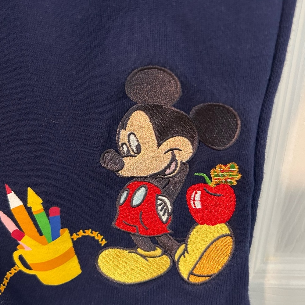 Disney Store Mickey Mouse School Sleeveless Embroidered Sundress Teacher Xlarge - Picture 5 of 8